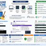 Illustration showing how to clear DNS cache on Windows, macOS, and Linux